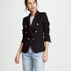 Lioness Palermo Black Blazer with Gold Buttons Large